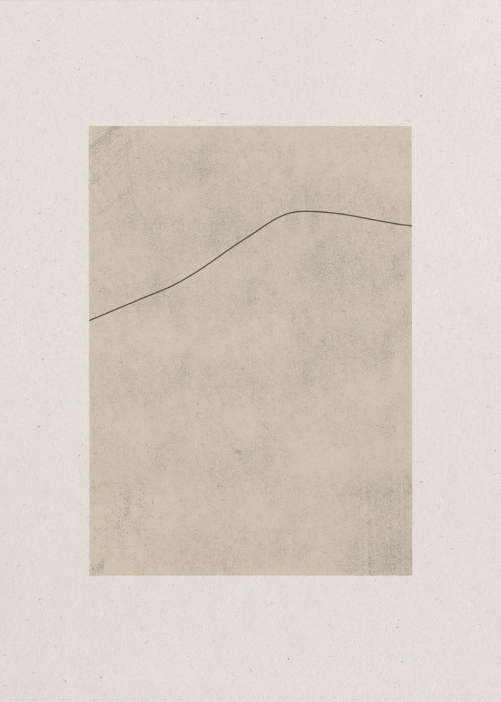 Lijn op gefluisterd beige | Canvas