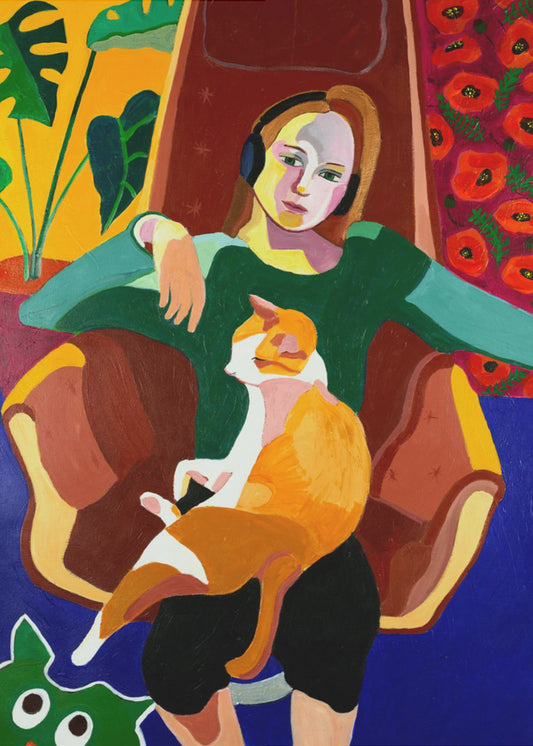 The Girl And The Cat | Poster