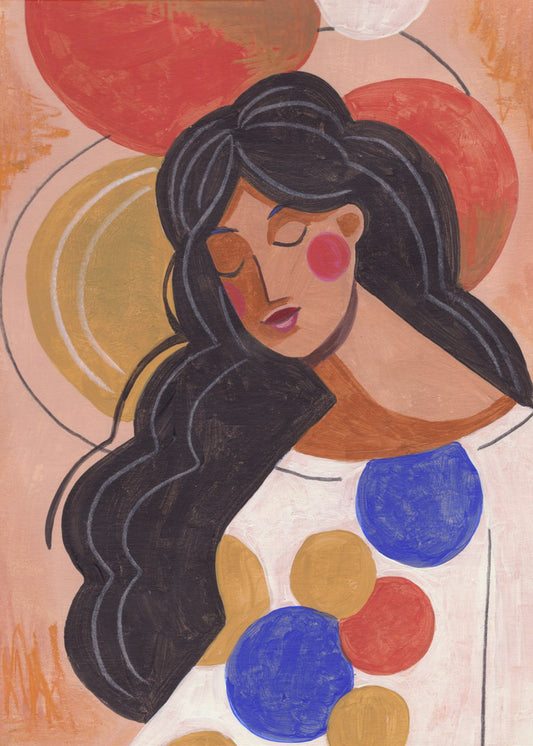 Woman in Thoughts | Canvas