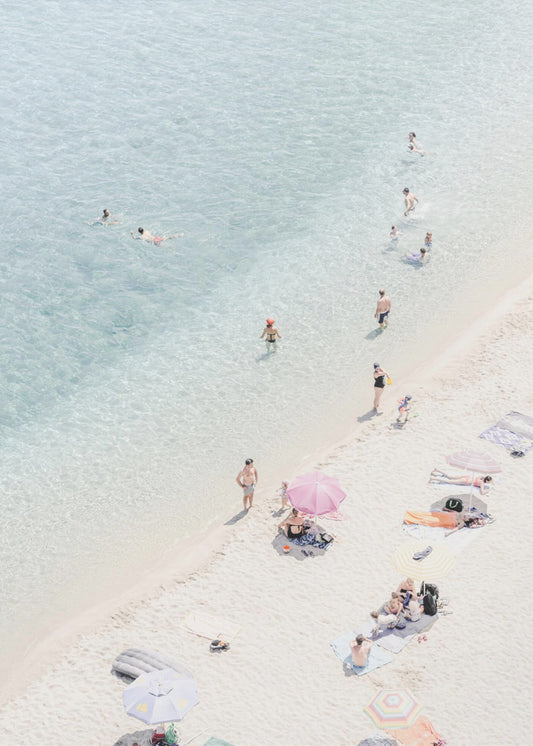 Luchtfoto strand 2 | Canvas