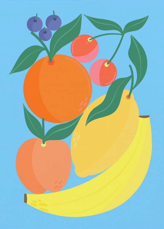 Gestapeld fruit | Poster