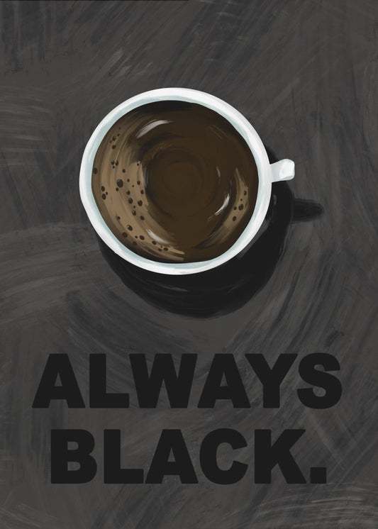 Zwarte koffie | Canvas
