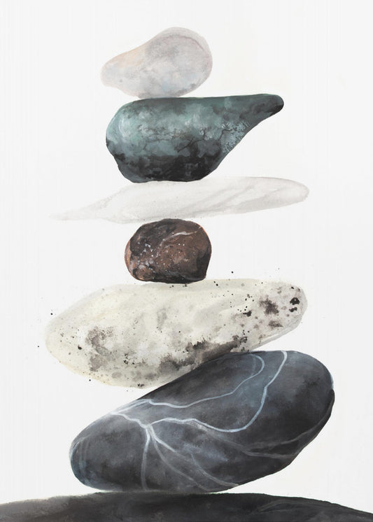 Stenen van het strand | Poster