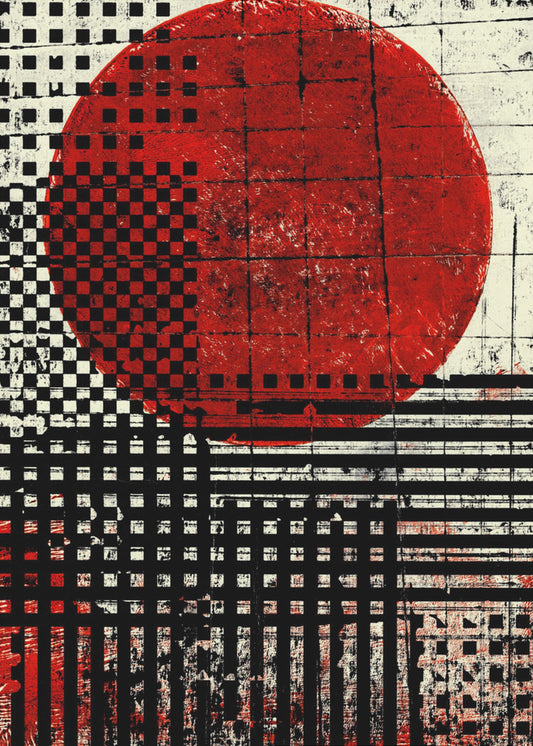 Zwart-witte geometrische patronen | Poster