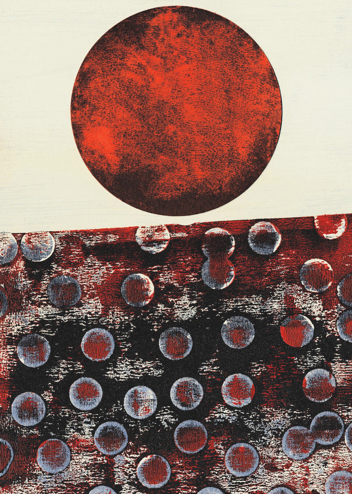 Abstract kunstwerk met geometrische compositie | Poster