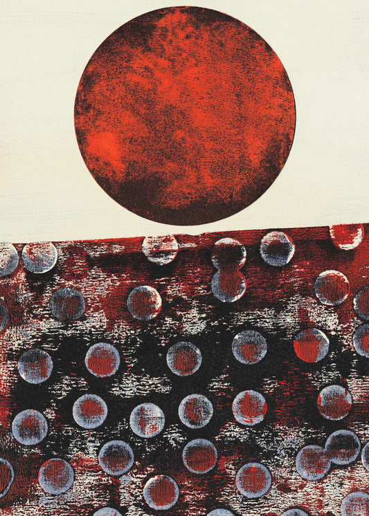Abstract kunstwerk met geometrische compositie | Canvas
