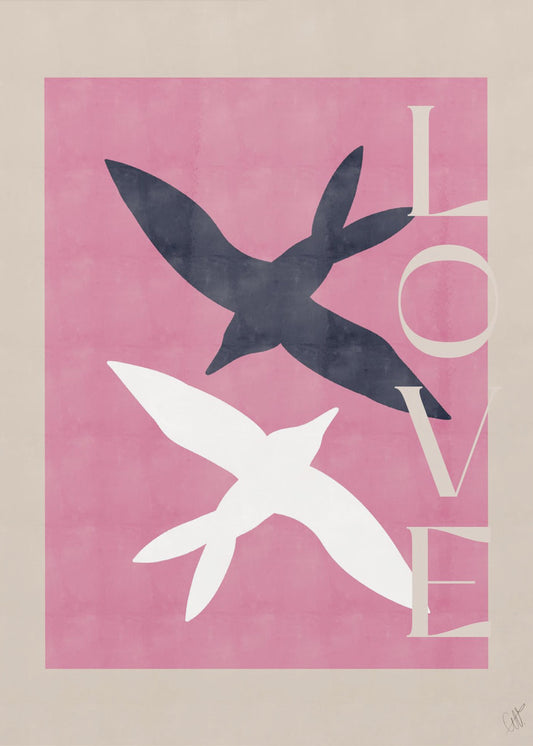 Verliefde vogels | Canvas