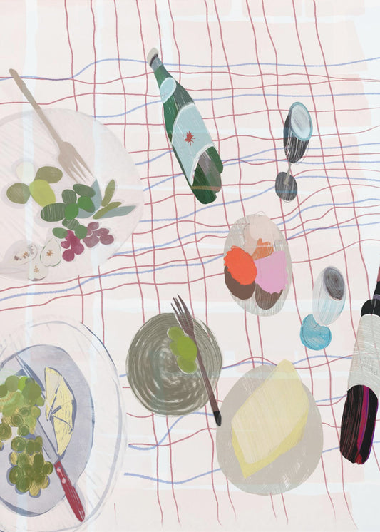 Eten en wijn picknick | Canvas
