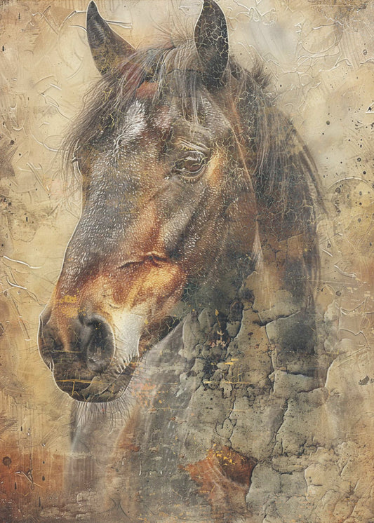 Paardenillustratie 09 | Canvas