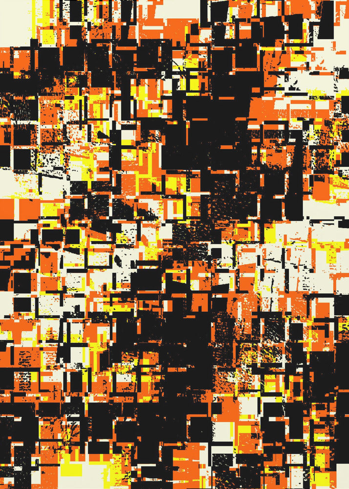 Kleurrijke geometrische blokken | Canvas
