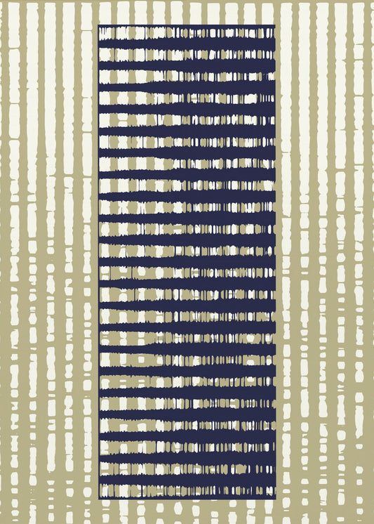 Geometrisch patroon met verticale strepen | Poster