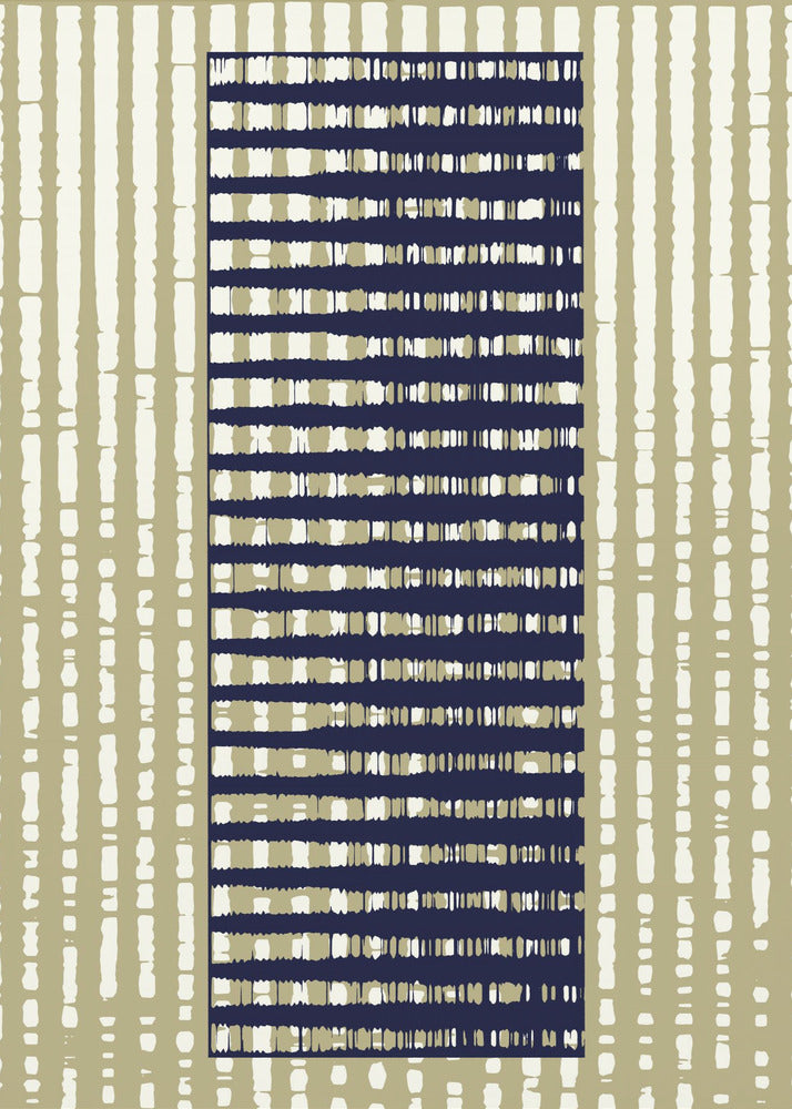 Geometrisch patroon met verticale strepen | Canvas