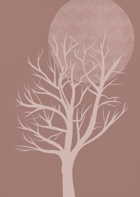 Roze boom | Canvas