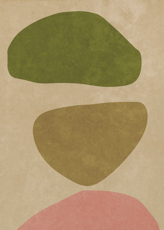 Abstracte vormen Naakt | Poster