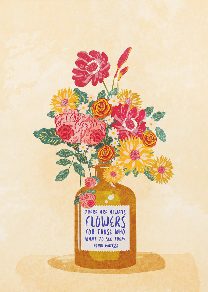 Altijd bloemen | Canvas