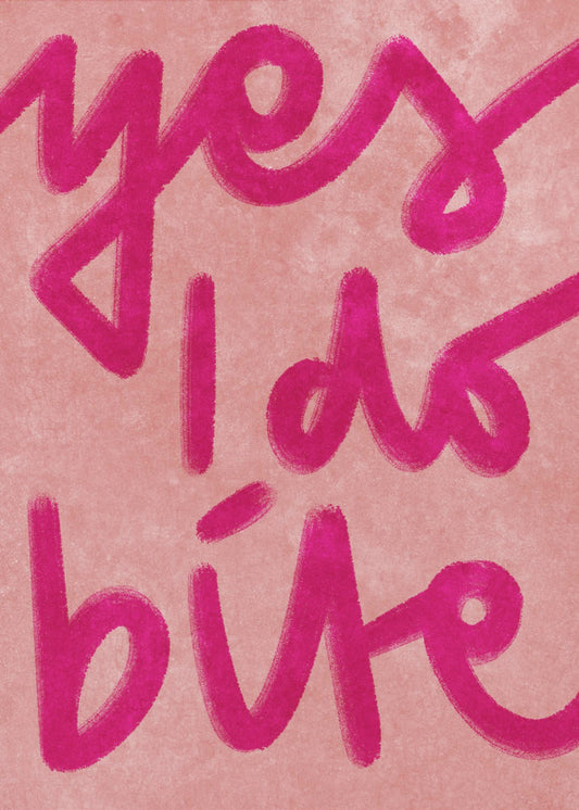 Yes I do bite | Poster
