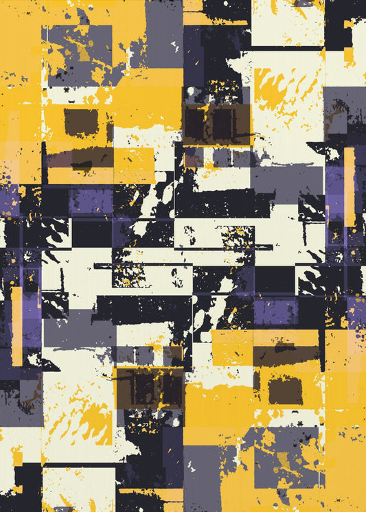 Geometrische vormen en felle kleuren | Canvas