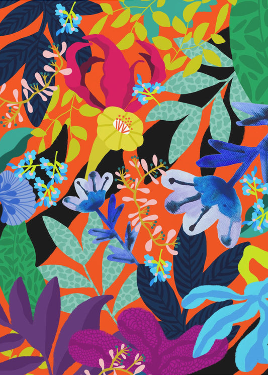 9933x14043 Din 131 Abstract Floral | Canvas