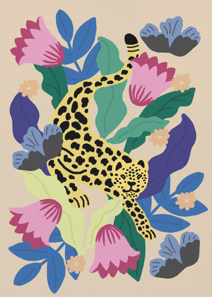 Floral Leopard | Canvas