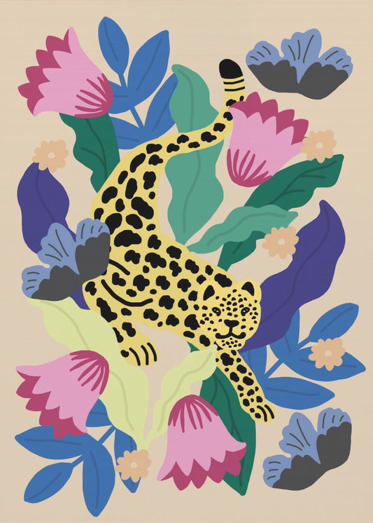 Floral Leopard | Canvas