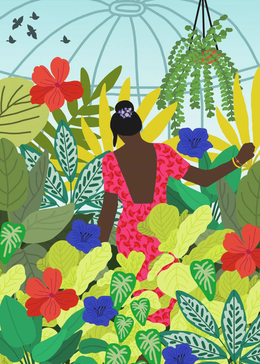Walking In My Greenhouse | Canvas