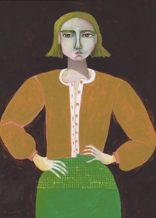 Vastberaden vrouw | Canvas