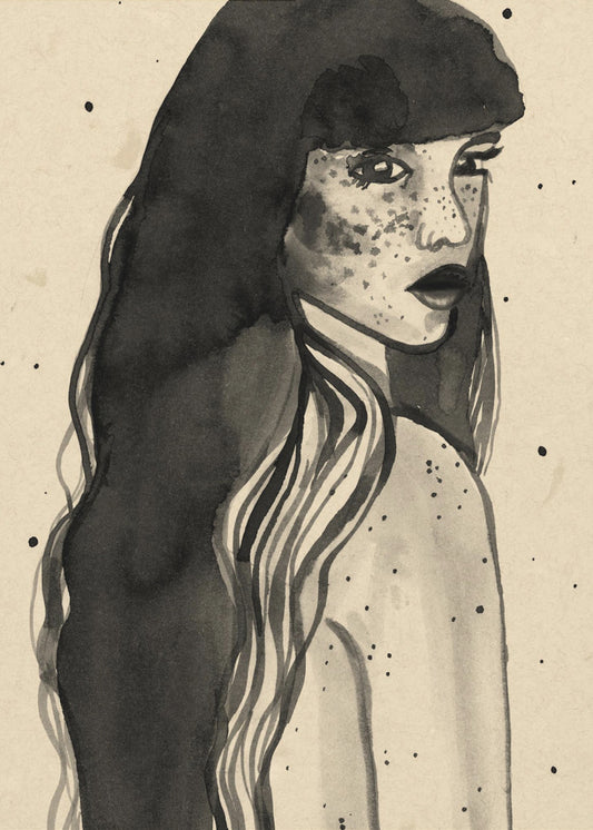 Long Hair Lady | Canvas