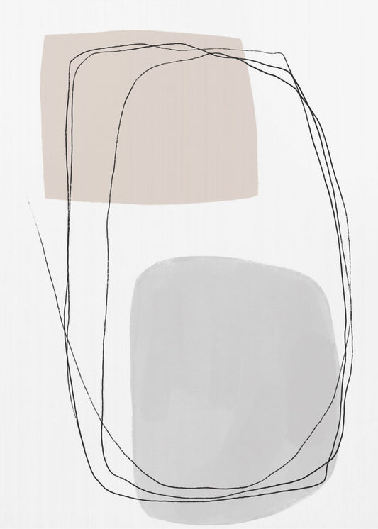 Geometric Forms And Fluid Lines | Poster