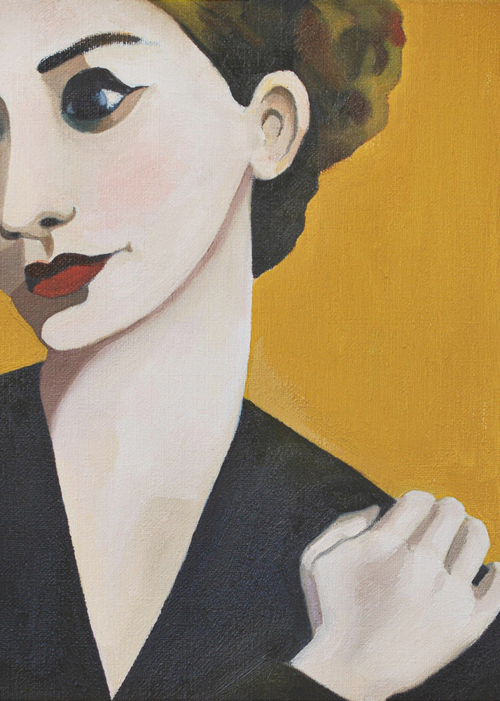 Vrouw Oker | Canvas
