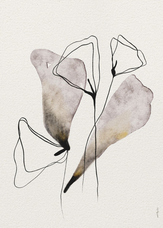Fluisterende bloemen | Canvas