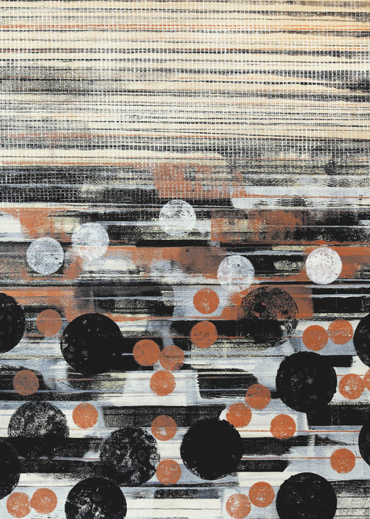 Ritmisch Dotscape | Canvas
