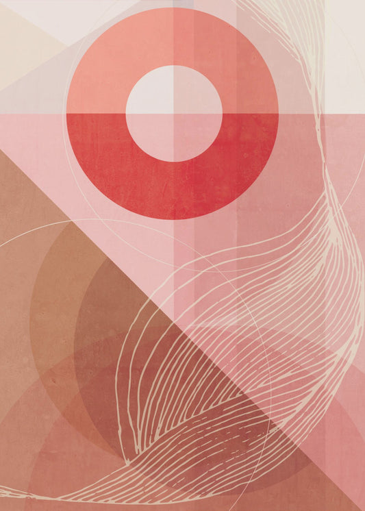 Abstract Boven de berg | Poster