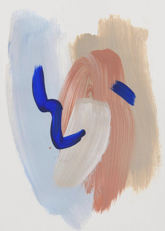 Abstracte penseelstreken 141 | Canvas