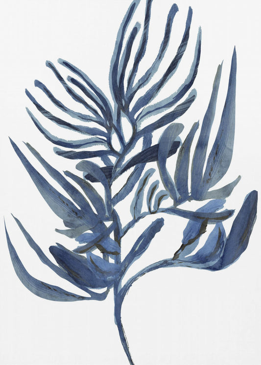 Blauwe waterplant poster 1 | Poster