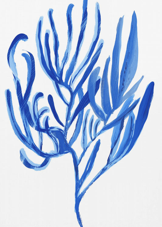 Blauwe waterplant poster 4 | Poster