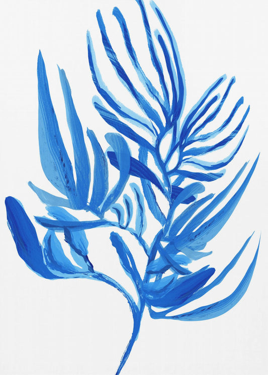 Blauwe waterplant poster 6 | Poster