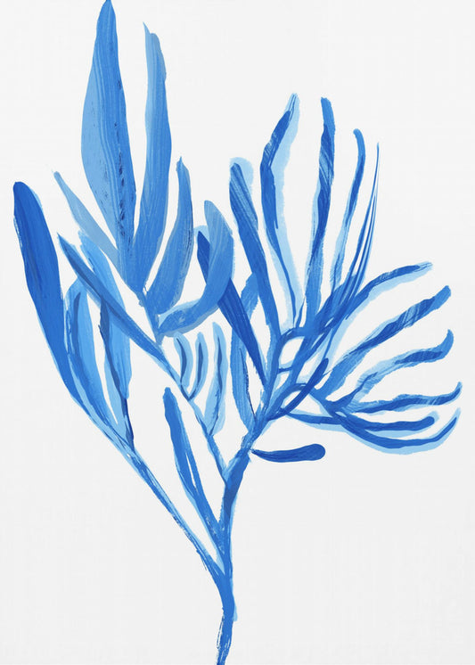 Blauwe waterplant poster 5 | Poster