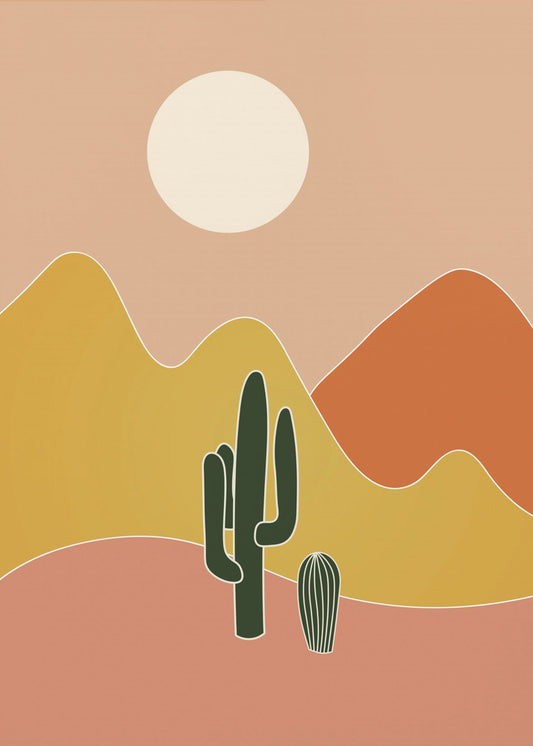 Californische woestijn | Canvas