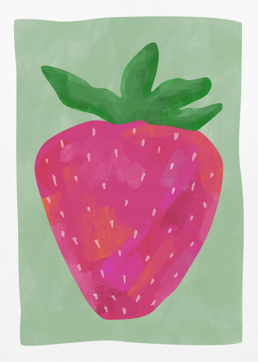 Levendige aardbei | Poster