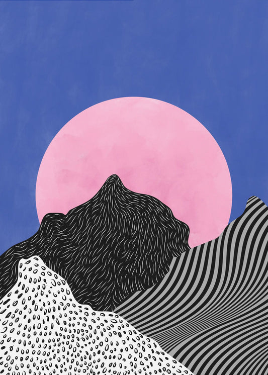 Surrealistisch uitzicht op de toppen | Poster