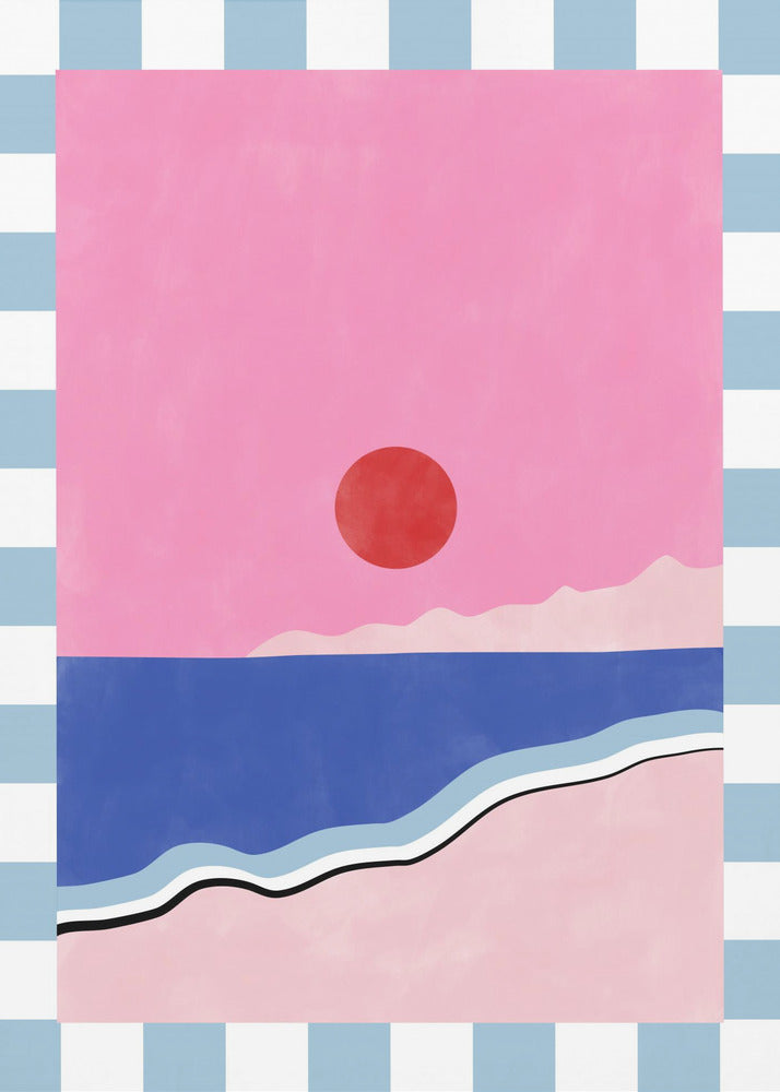Minimalistisch strandtafereel | Poster