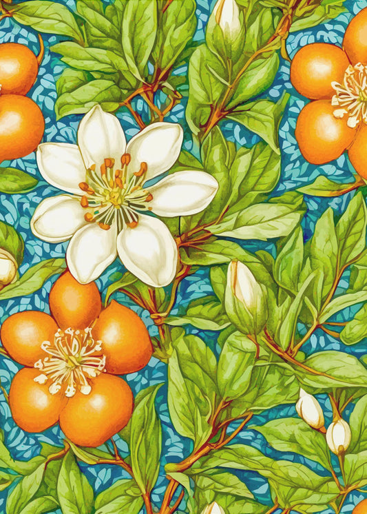 Oranjebloesem Natuurplant | Canvas