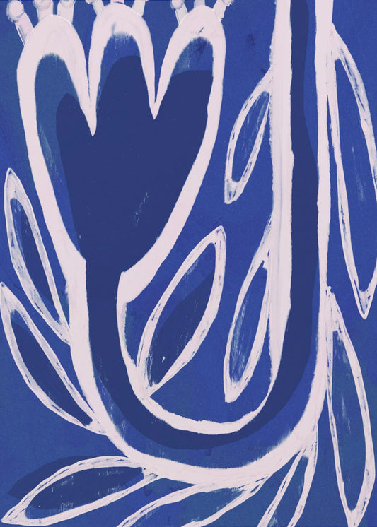 Bloemen Middernacht | Poster