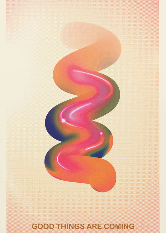 RETRO GRAPHIC NR. 17 / GOEDE DINGEN KOMEN AAN | Canvas