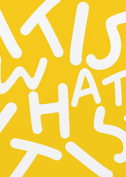Het is wat het is | Canvas