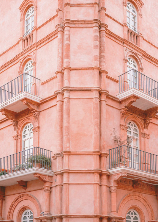 Pastelroze Umbrië | Reisfotografie Italië | Canvas