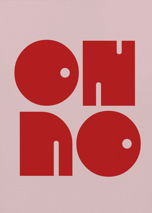 Gedurfde typografische echo | Canvas