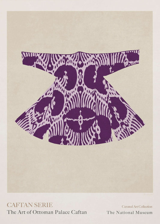 Paarse kaftan elegantie | Poster