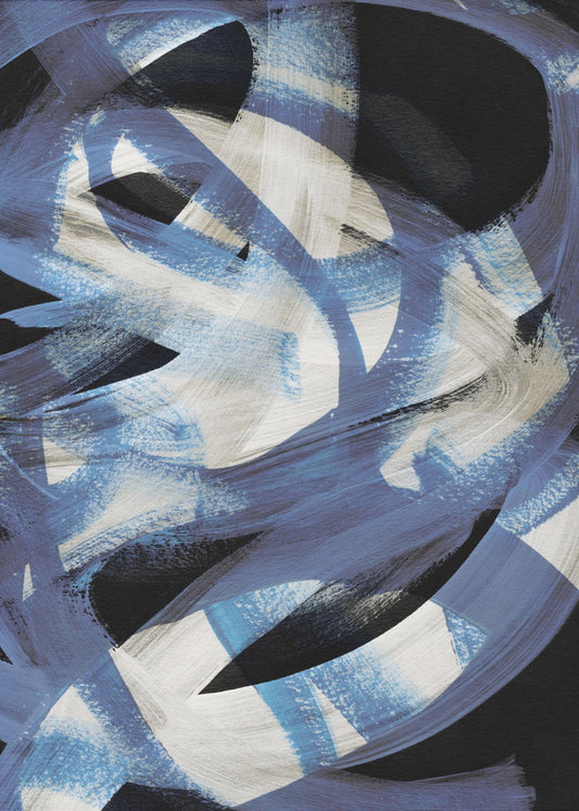 Abstracte penseelstreken 128 | Canvas