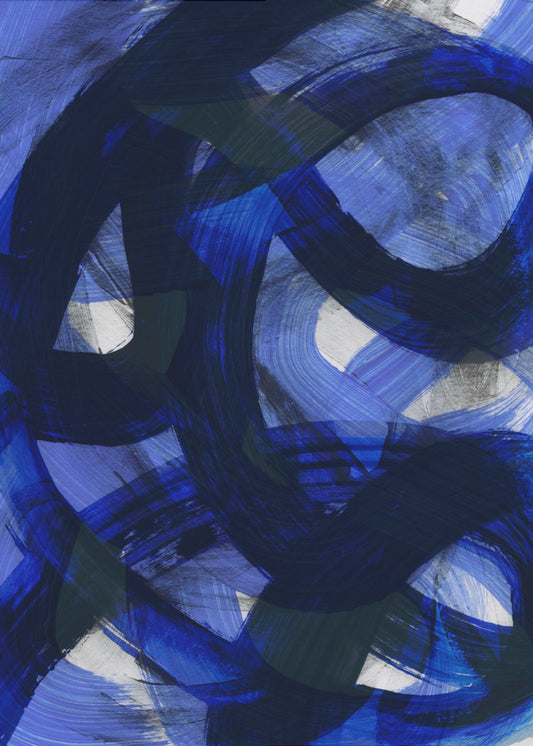 Abstracte penseelstreken 147 | Canvas